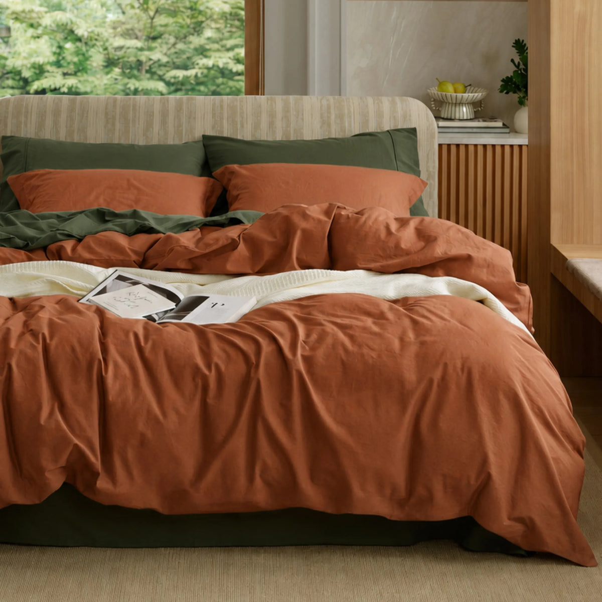 Washed Cotton Duvet Cover Set