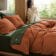 Washed Cotton Duvet Cover Set
