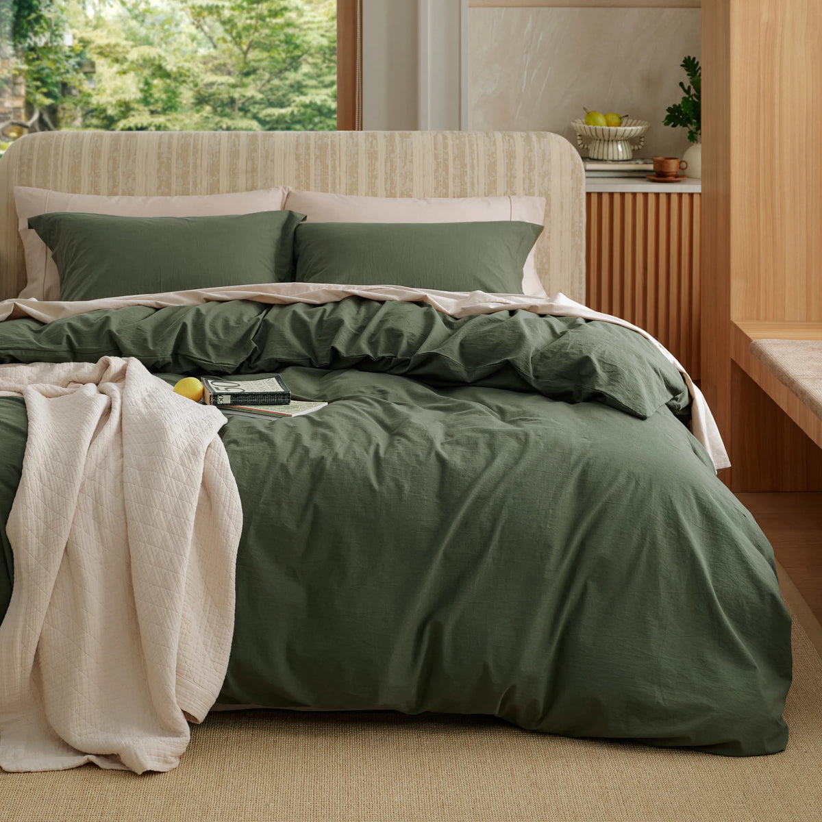 Washed Cotton Duvet Cover Set