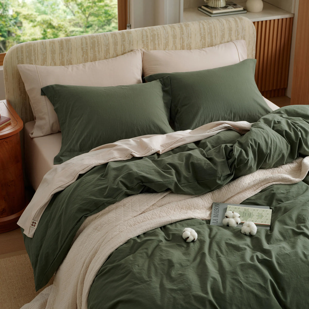 Washed Cotton Duvet Cover Set