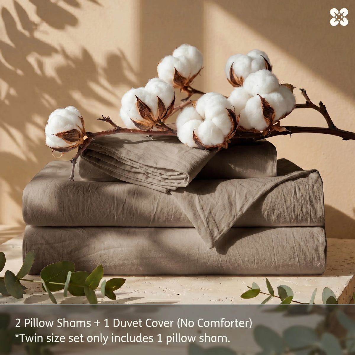 Washed Cotton Duvet Cover Set