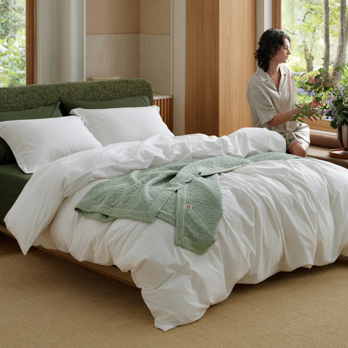 Washed Cotton Duvet Cover Set