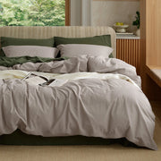 Washed Cotton Duvet Cover Set