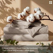 Washed Cotton Duvet Cover Set