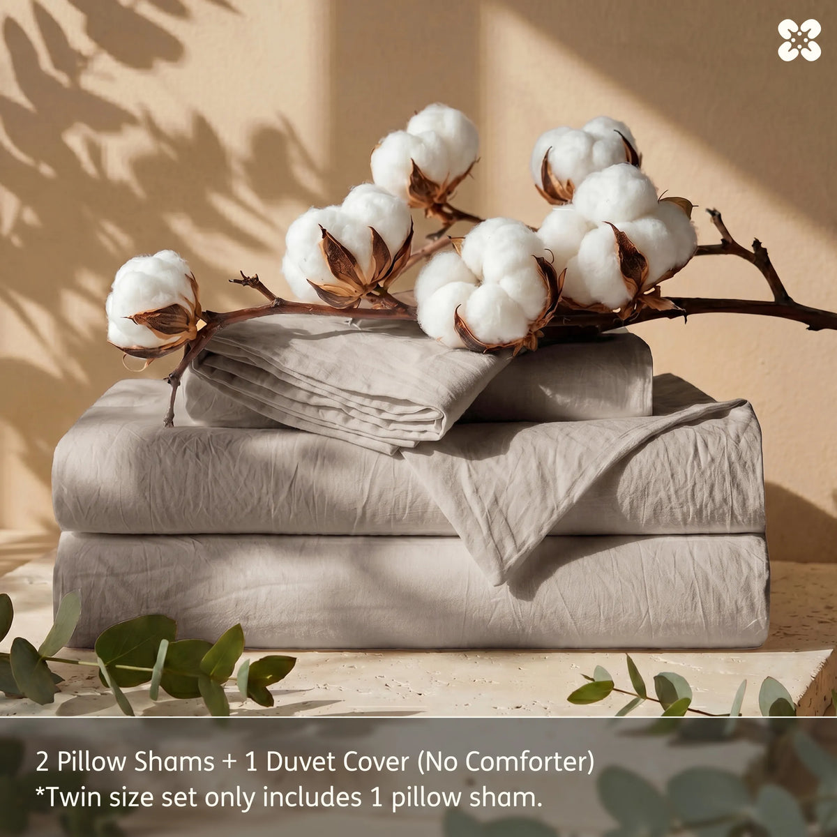 Washed Cotton Duvet Cover Set