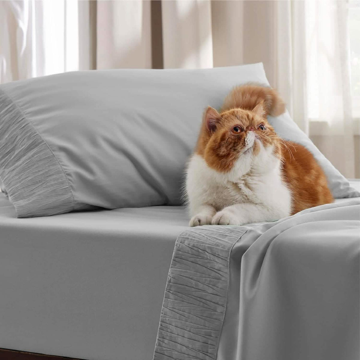 Ruched Sheet Set