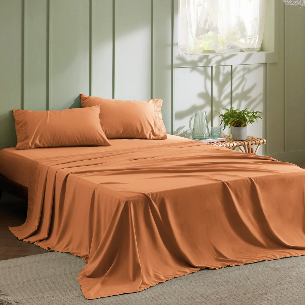 Ruched Sheet Set