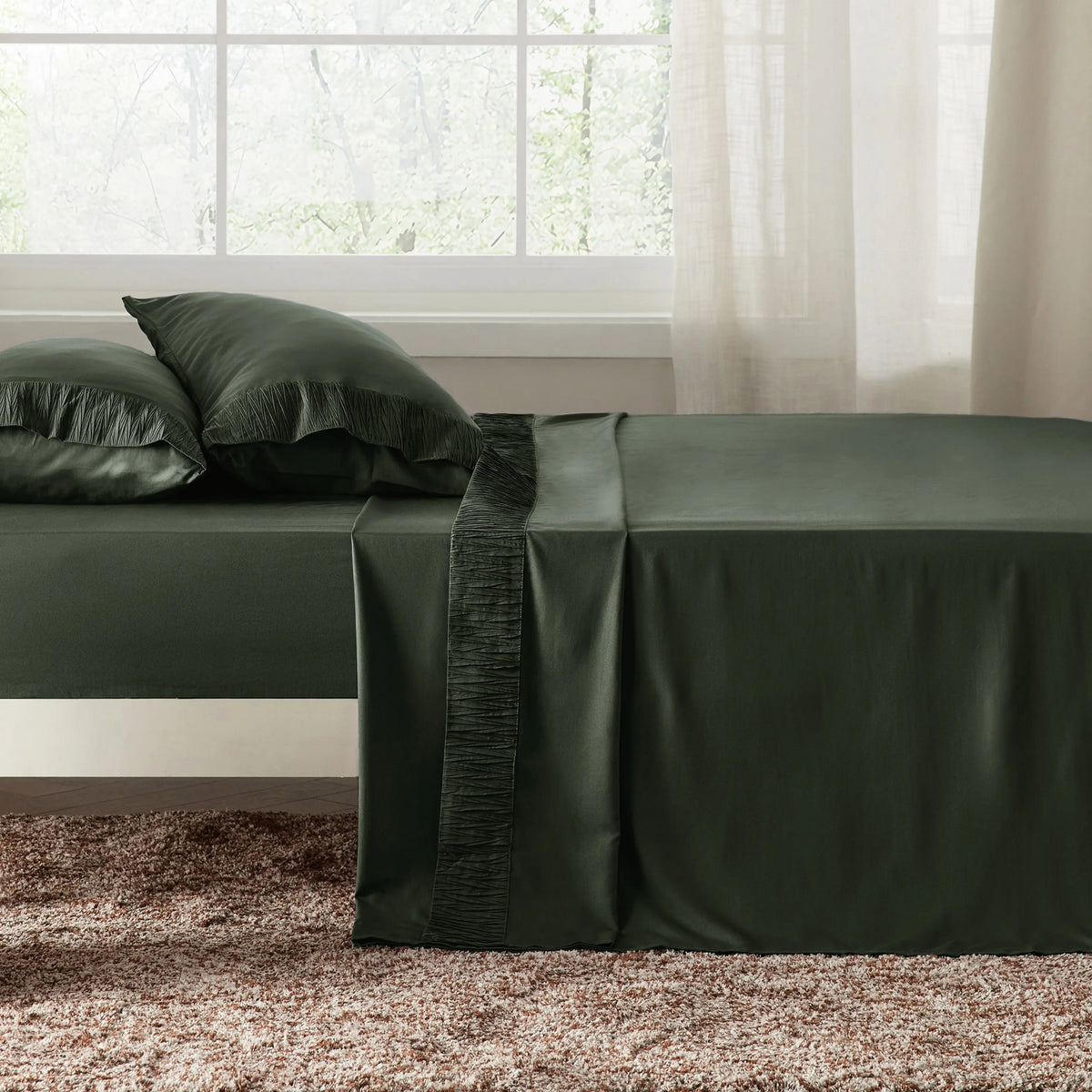 Ruched Sheet Set