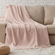 Versatile Knit Woven Chenille Blanket