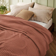 Rayon Derived From Bamboo Waffle Blanket