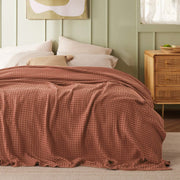 Rayon Derived From Bamboo Waffle Blanket