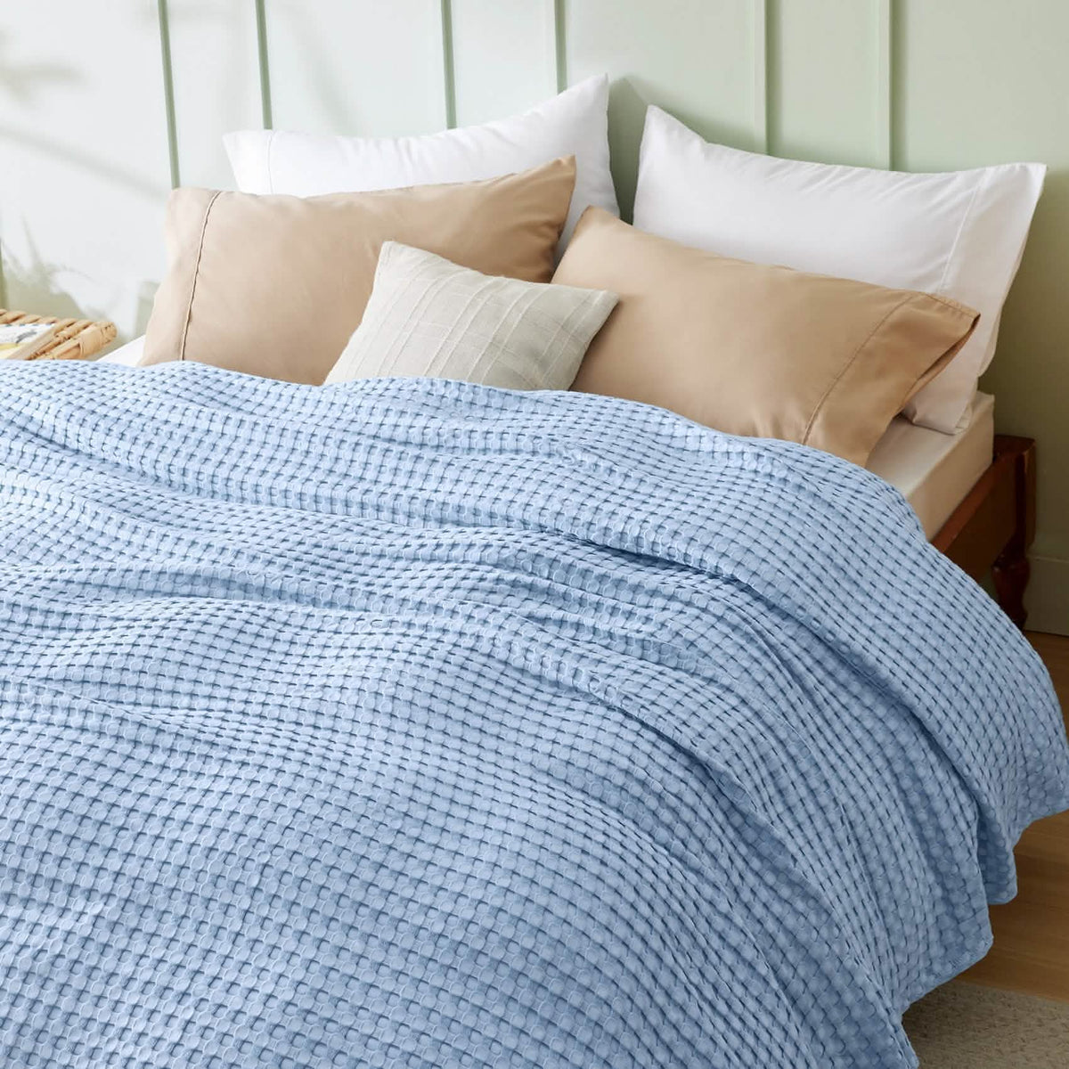 Rayon Derived From Bamboo Waffle Blanket