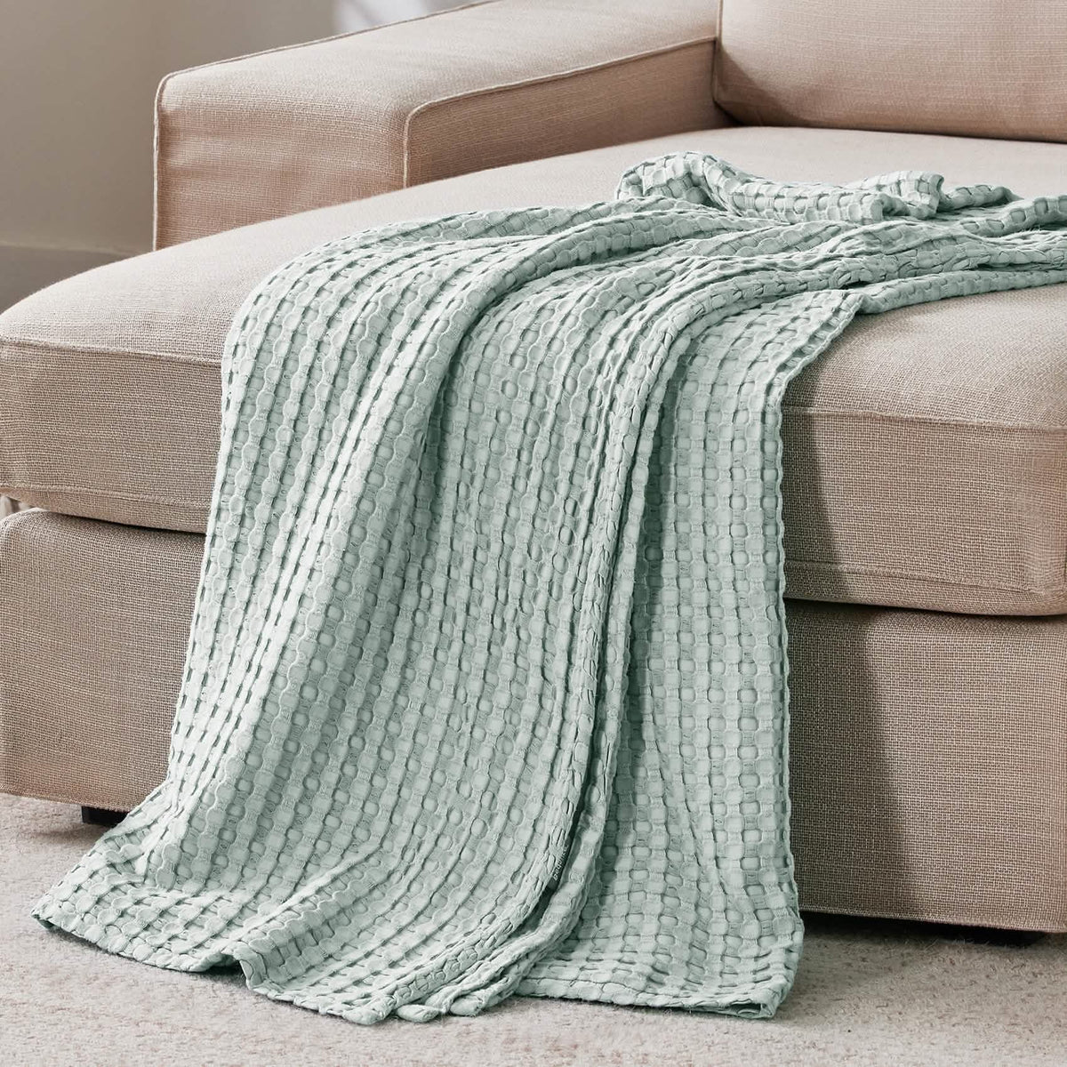 Rayon Derived From Bamboo Waffle Blanket