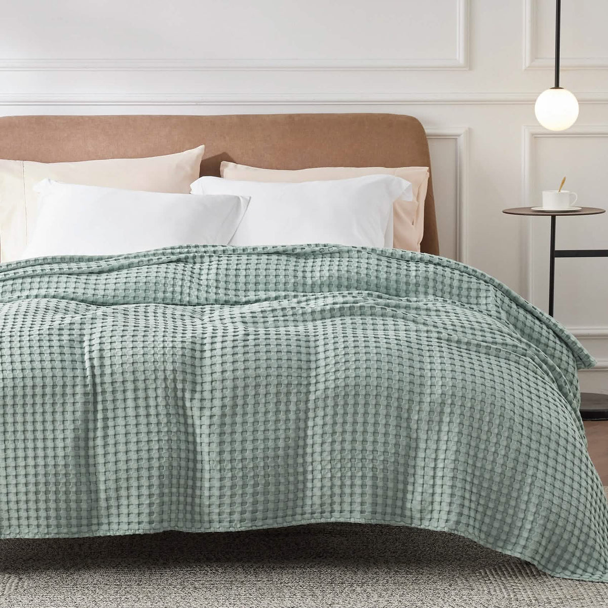 Rayon Derived From Bamboo Waffle Blanket