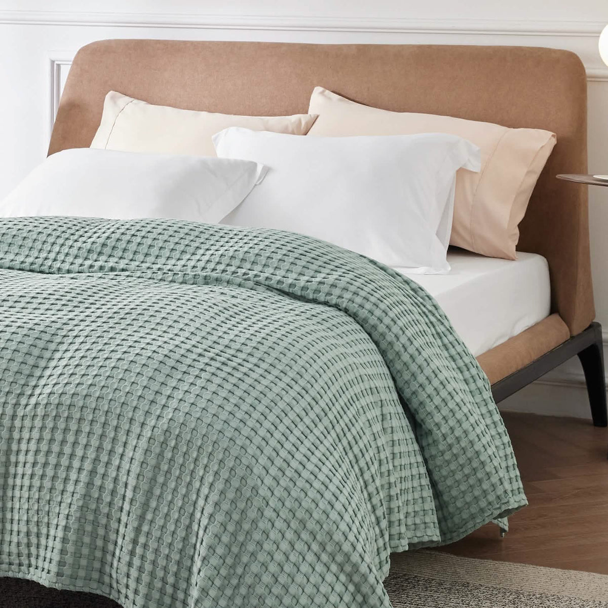 Rayon Derived From Bamboo Waffle Blanket