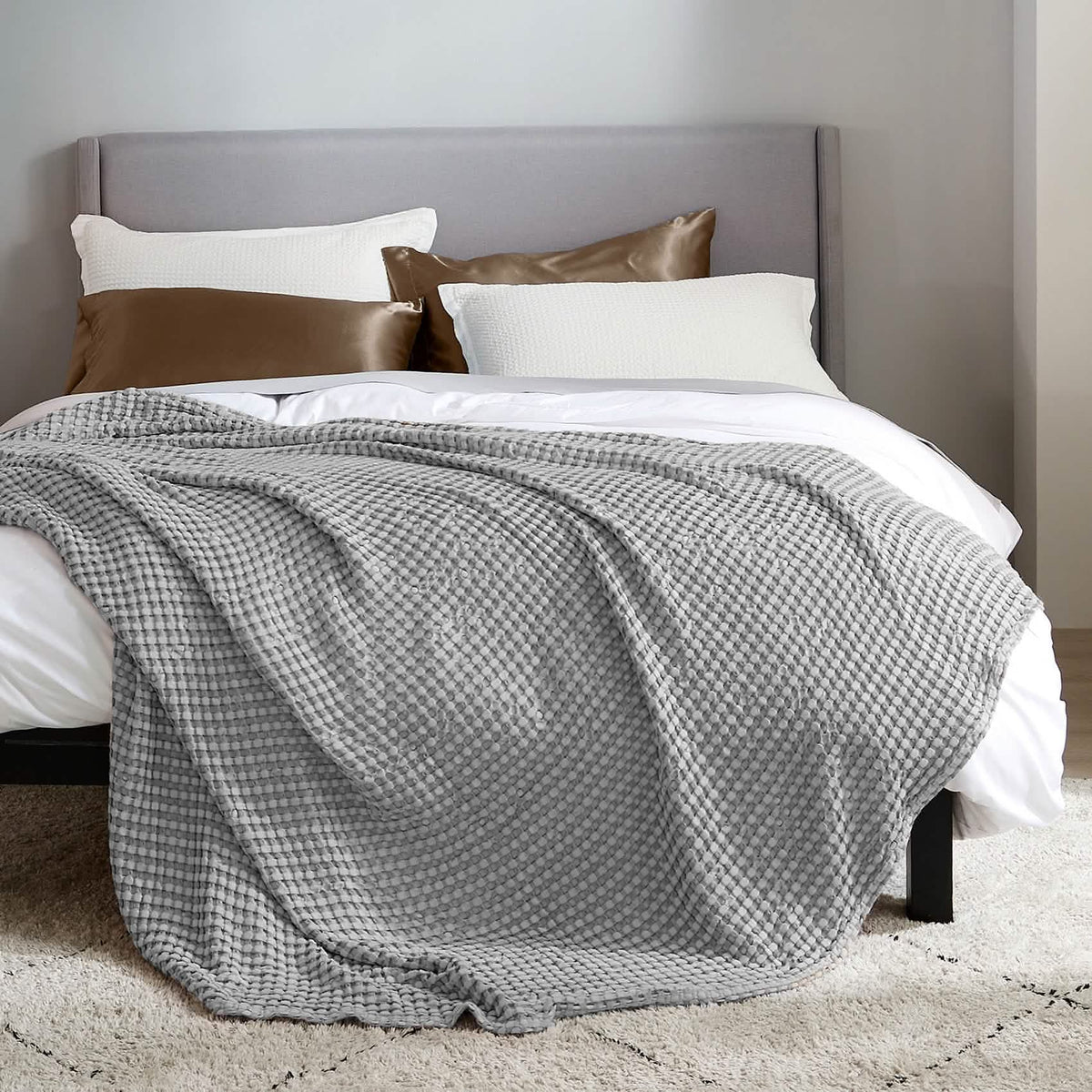 Rayon Derived From Bamboo Waffle Blanket