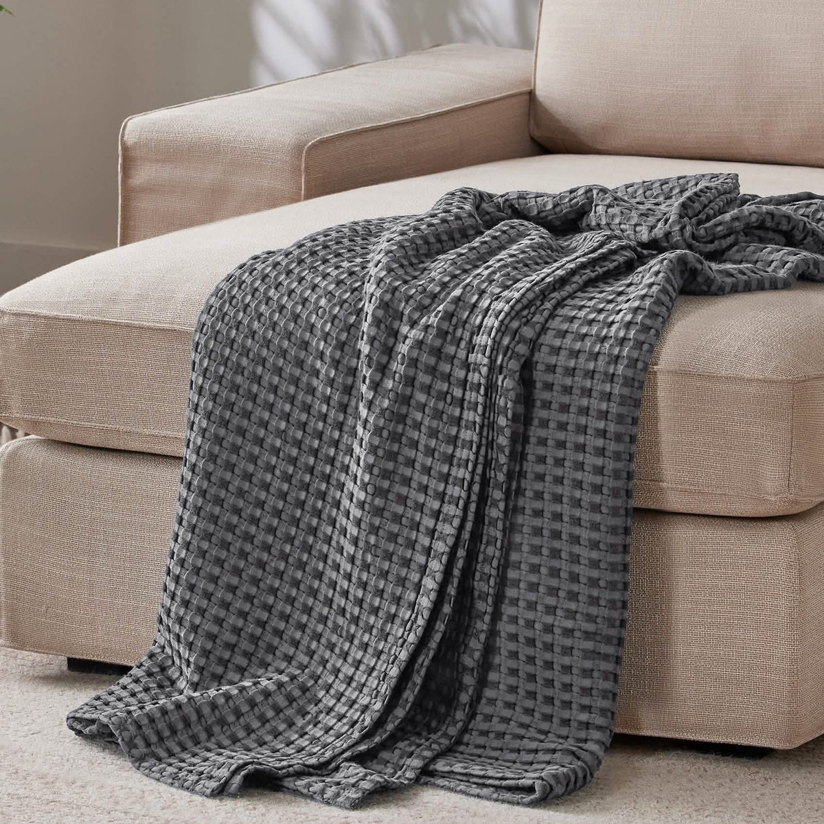 Rayon Derived From Bamboo Waffle Blanket