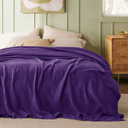 Rayon Derived From Bamboo Waffle Blanket