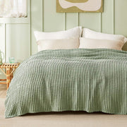 Rayon Derived From Bamboo Waffle Blanket