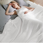 Cotton Waffle Weave Blanket