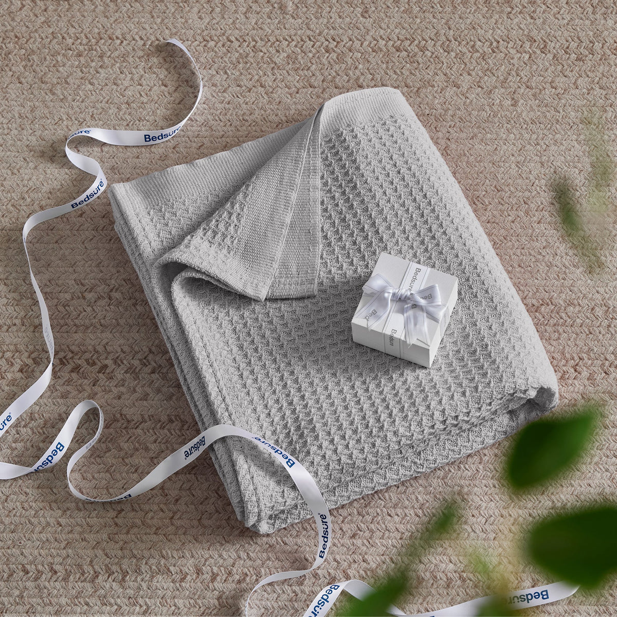 Cotton Waffle Weave Blanket