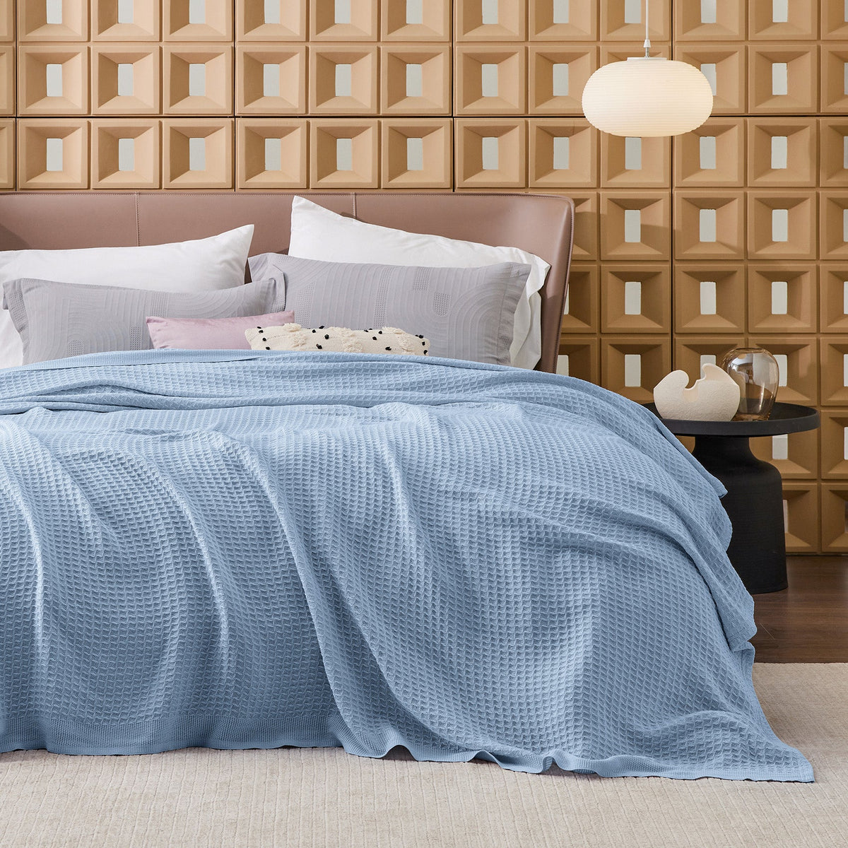 Cotton Waffle Weave Blanket