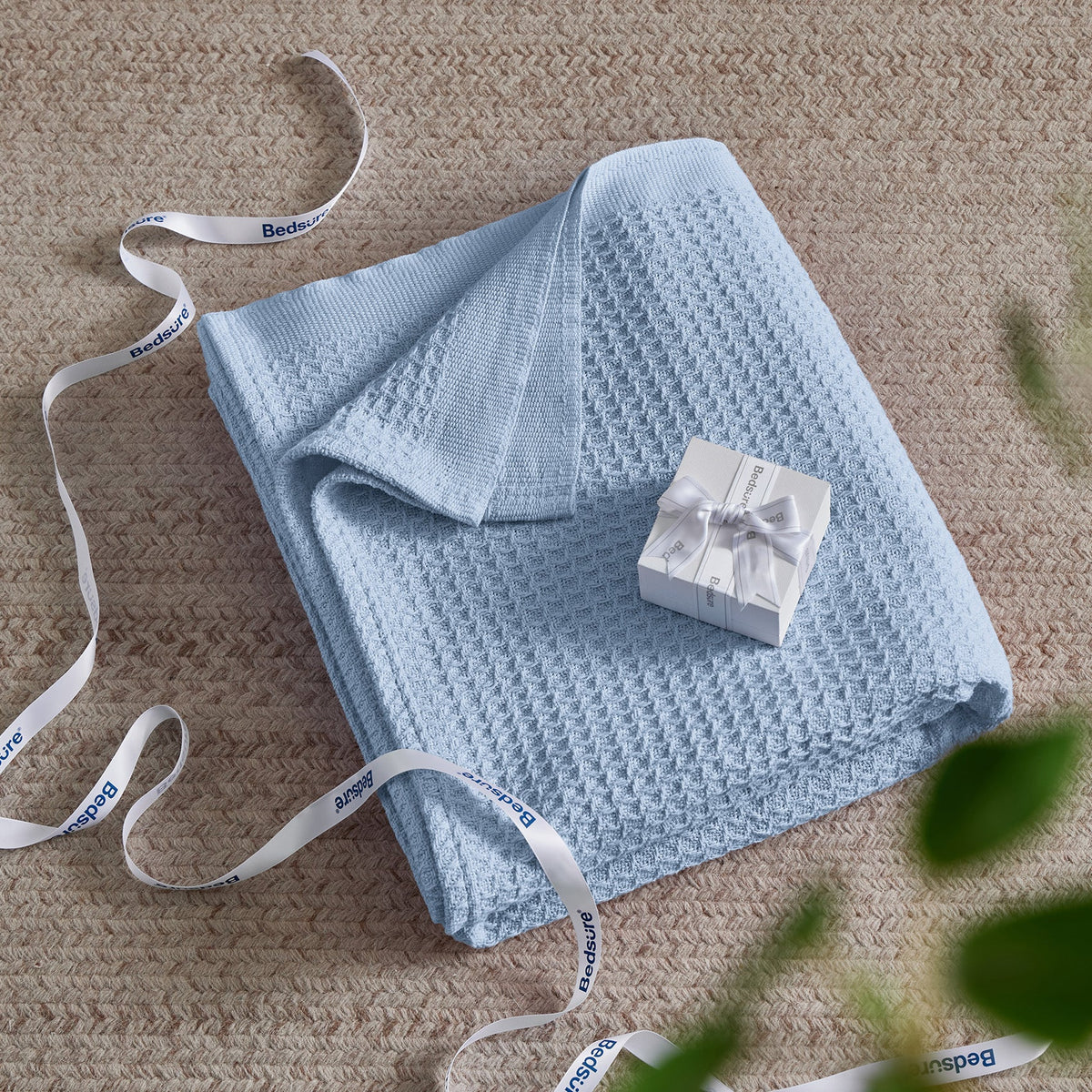 Cotton Waffle Weave Blanket