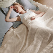 Cotton Waffle Weave Blanket