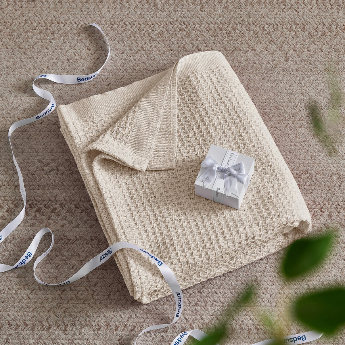 Cotton Waffle Weave Blanket