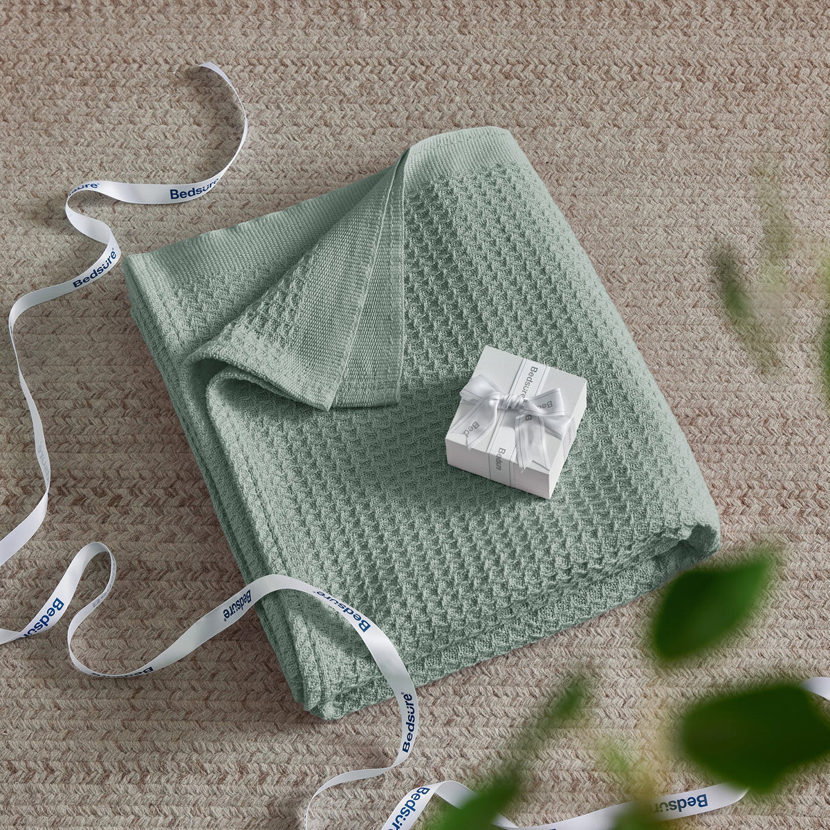 Cotton Waffle Weave Blanket