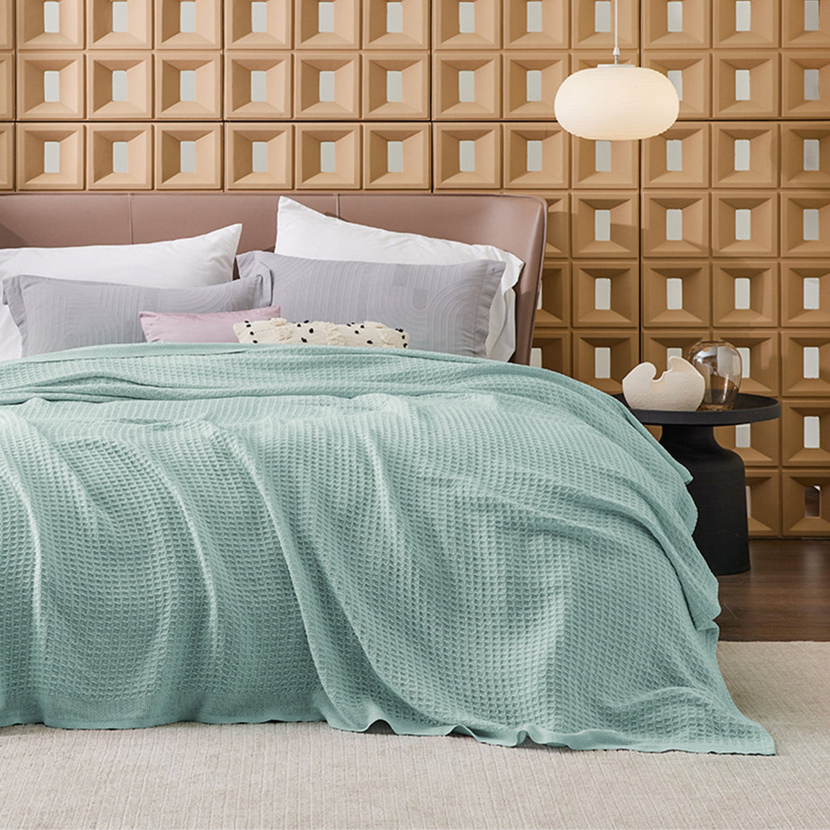 Cotton Waffle Weave Blanket