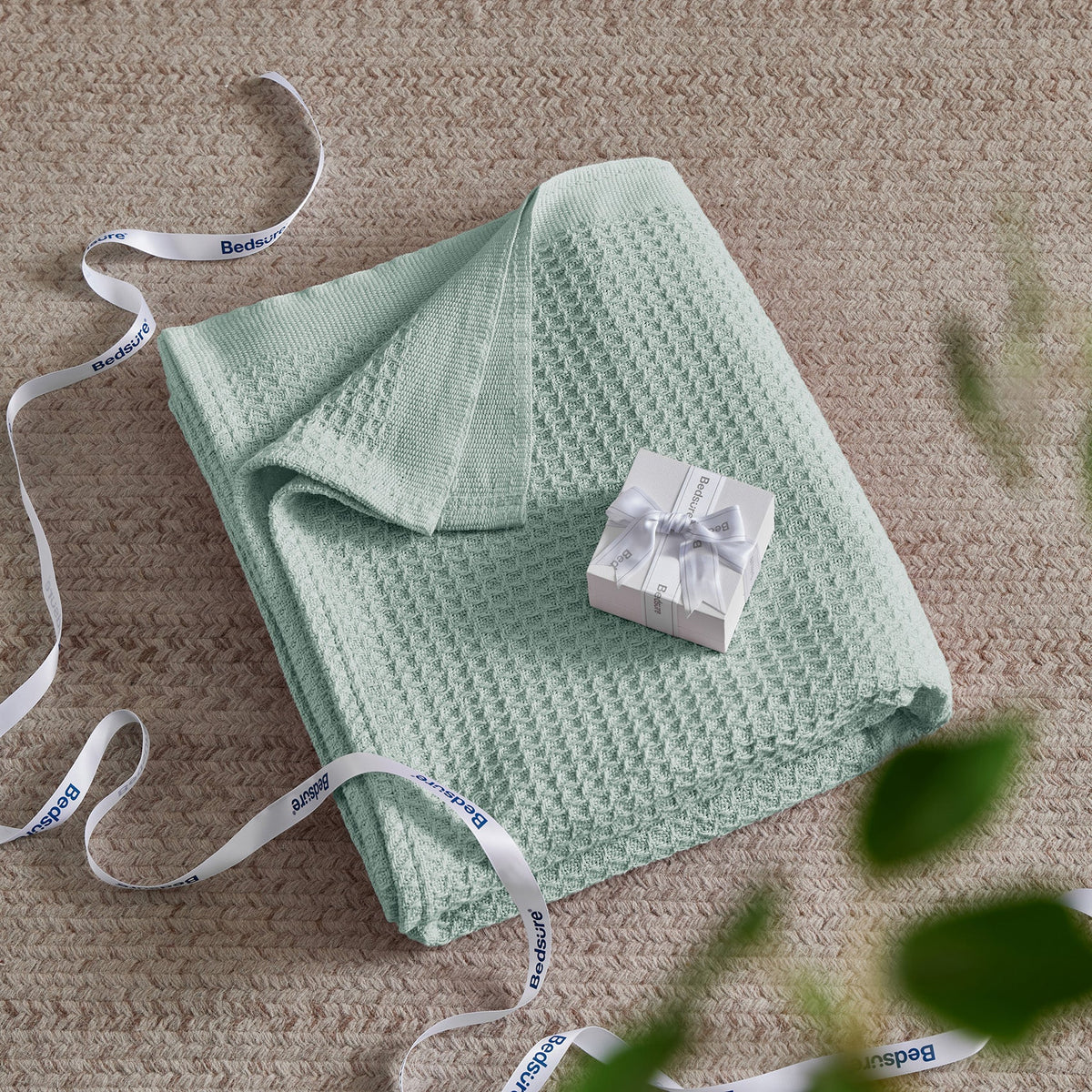Cotton Waffle Weave Blanket