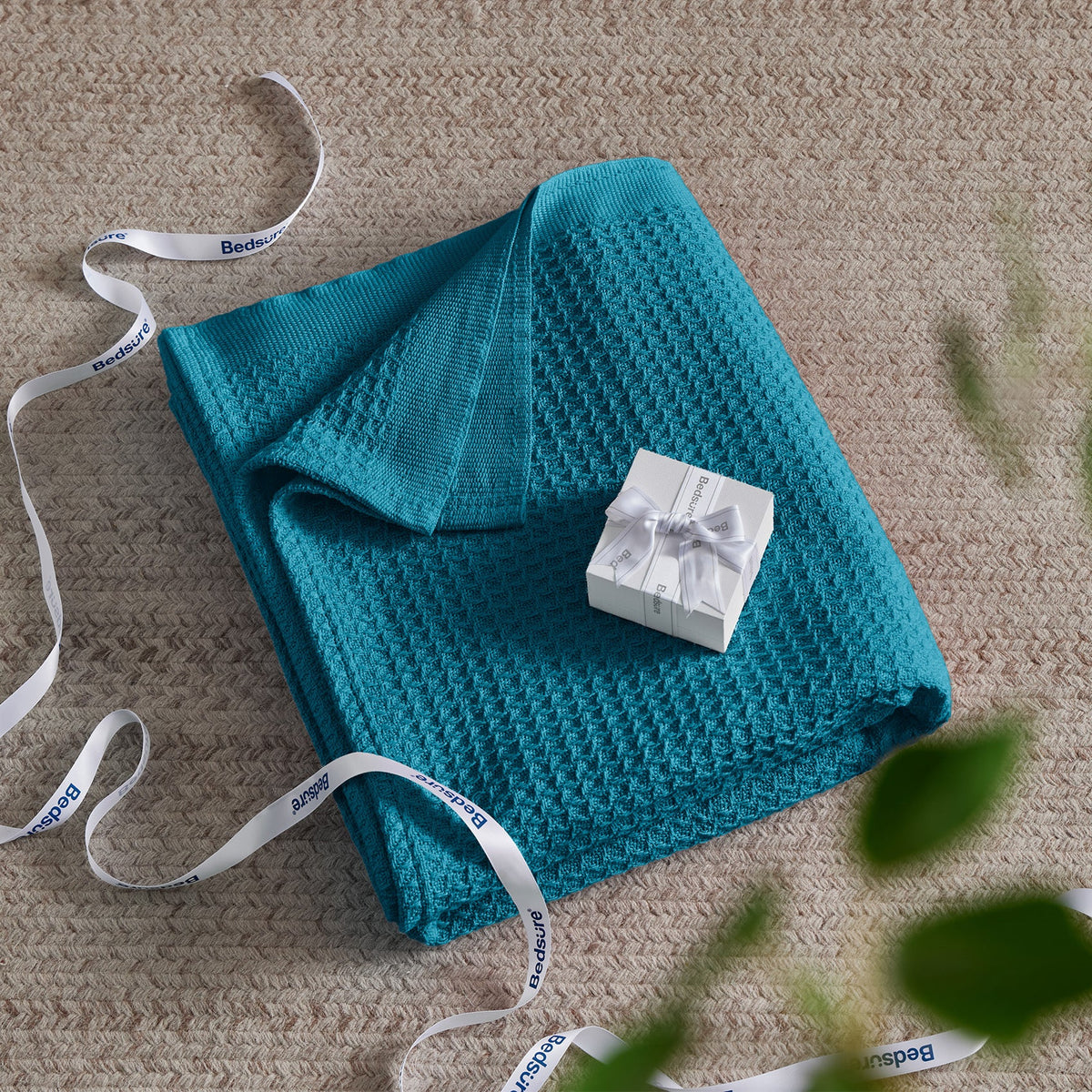 Cotton Waffle Weave Blanket