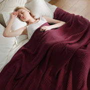 Cotton Waffle Weave Blanket