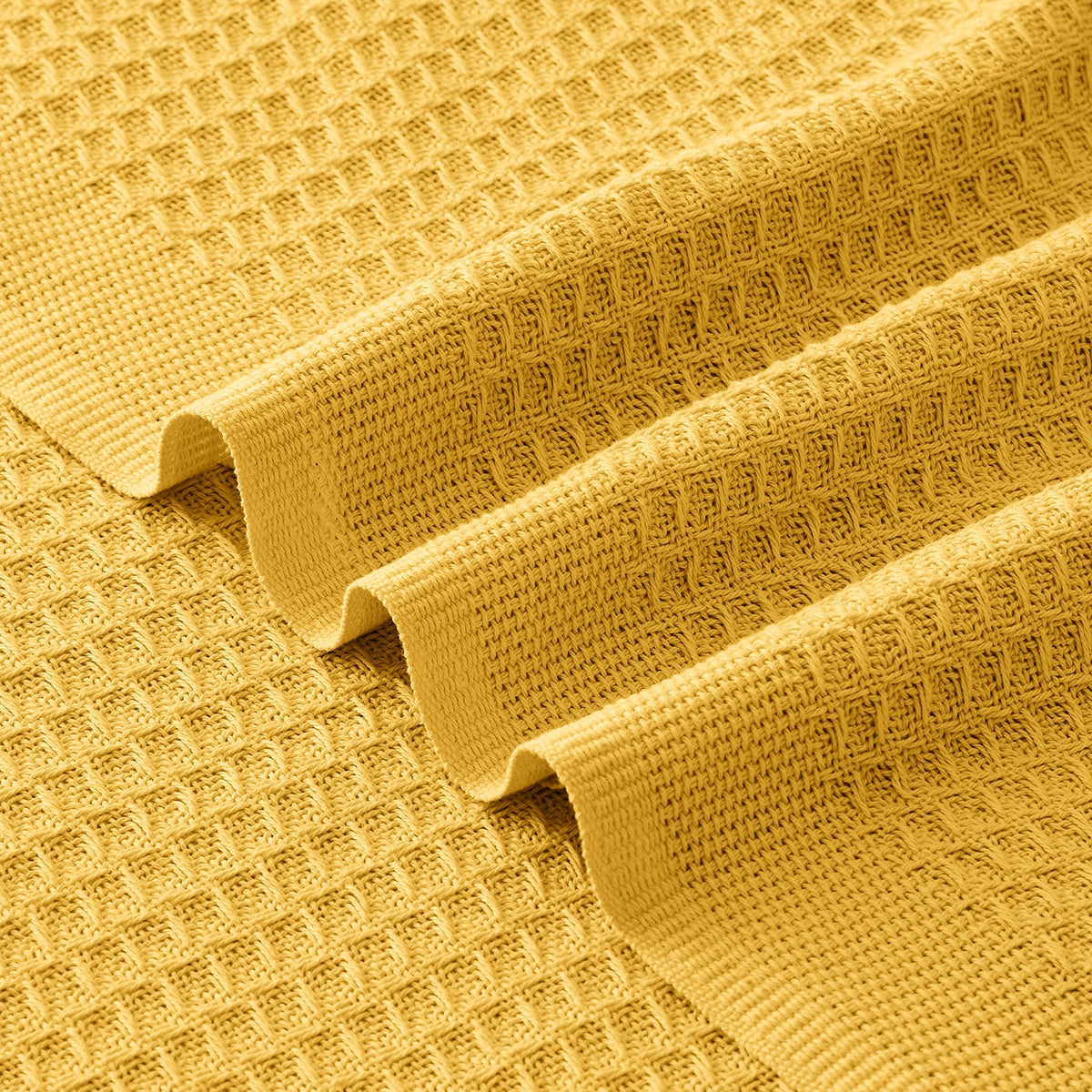 Cotton Waffle Weave Blanket