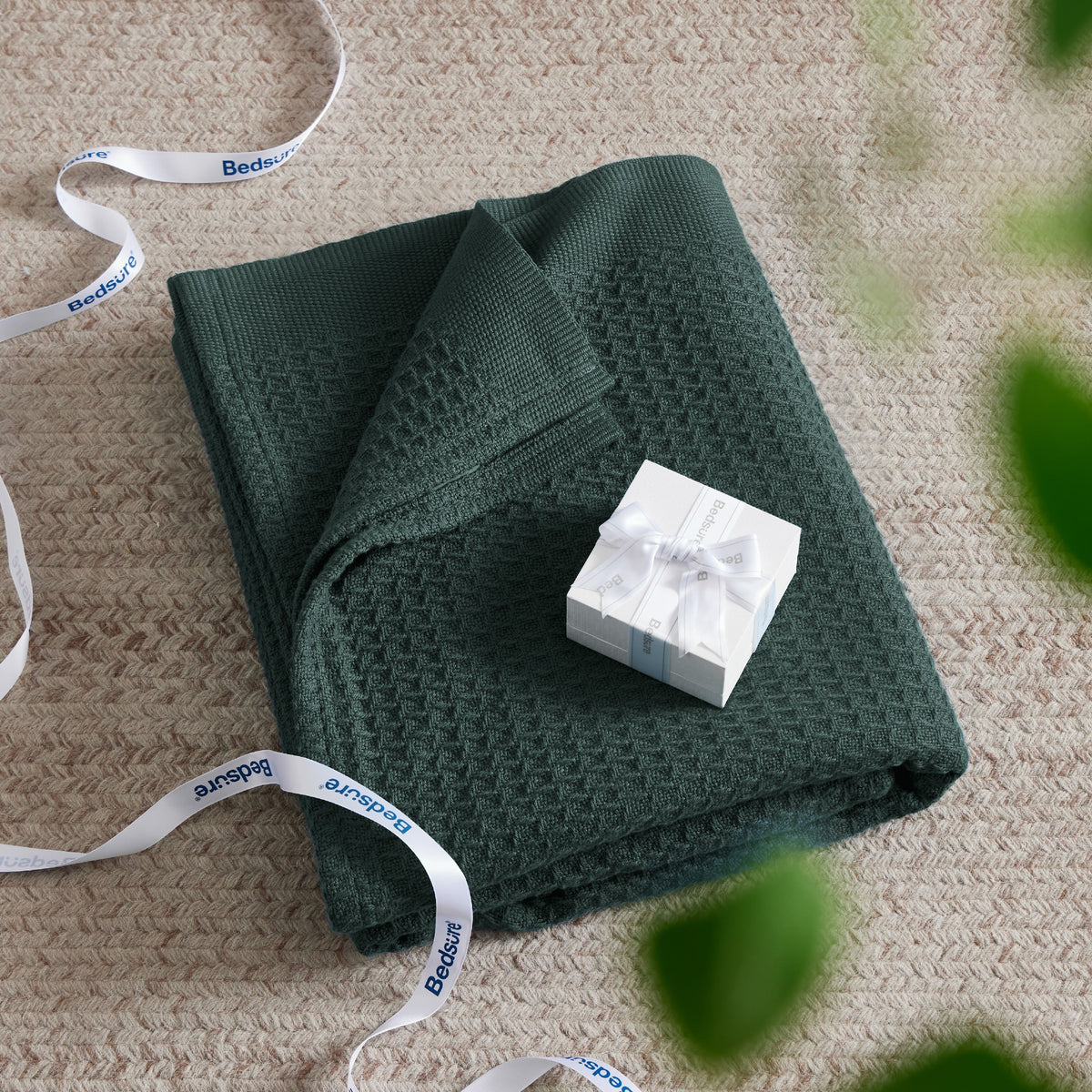 Cotton Waffle Weave Blanket