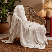 Cotton Waffle Weave Blanket
