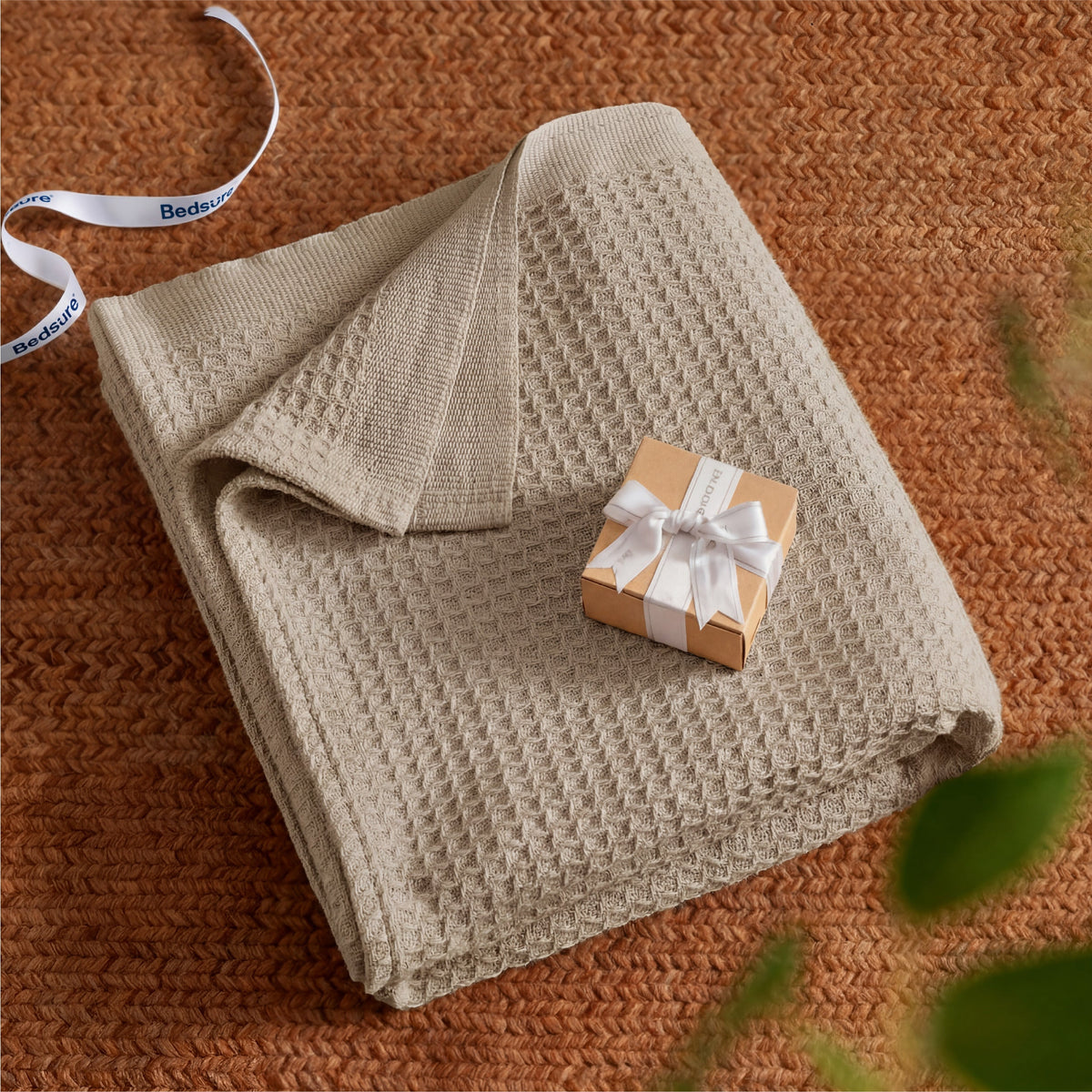 Cotton Waffle Weave Blanket