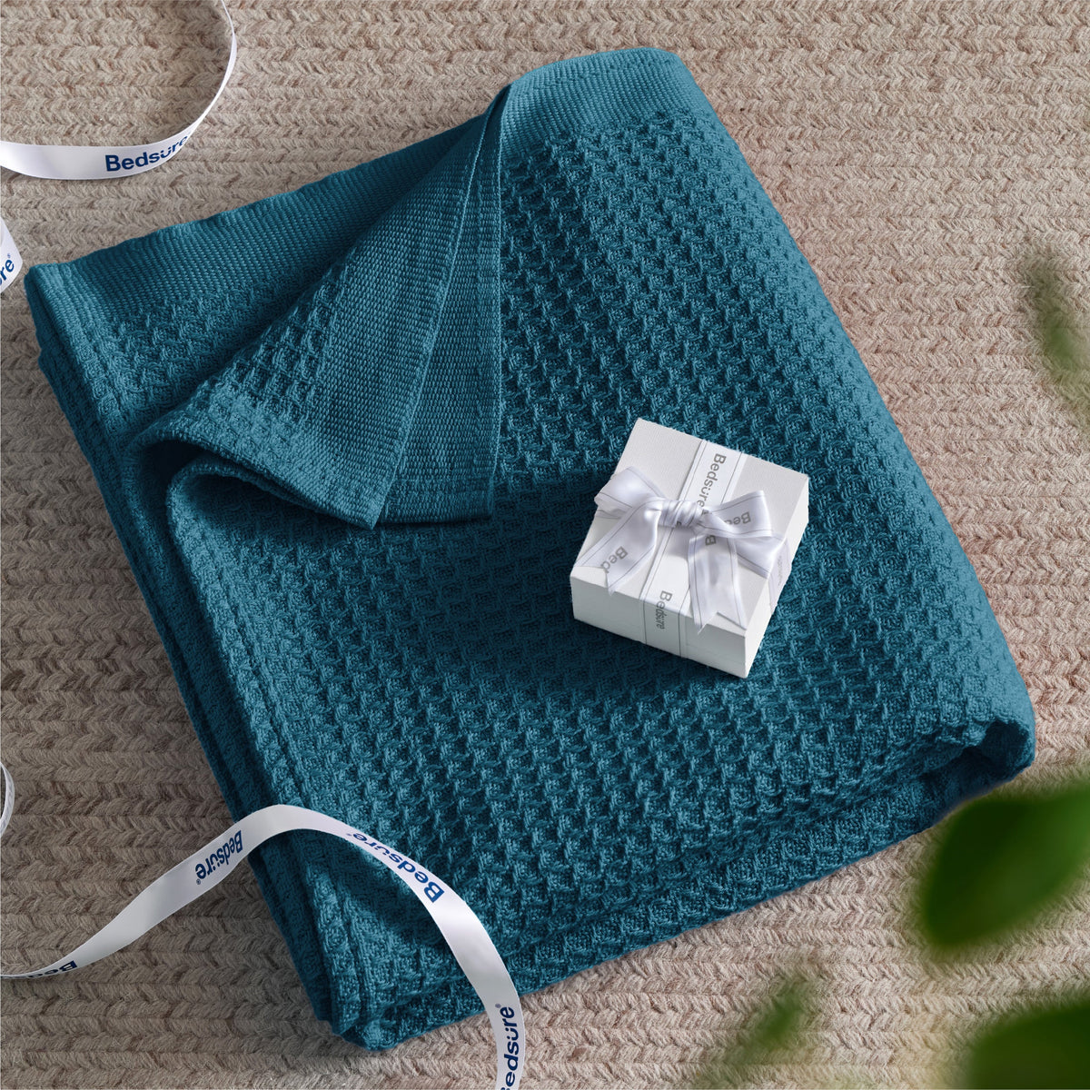 Cotton Waffle Weave Blanket
