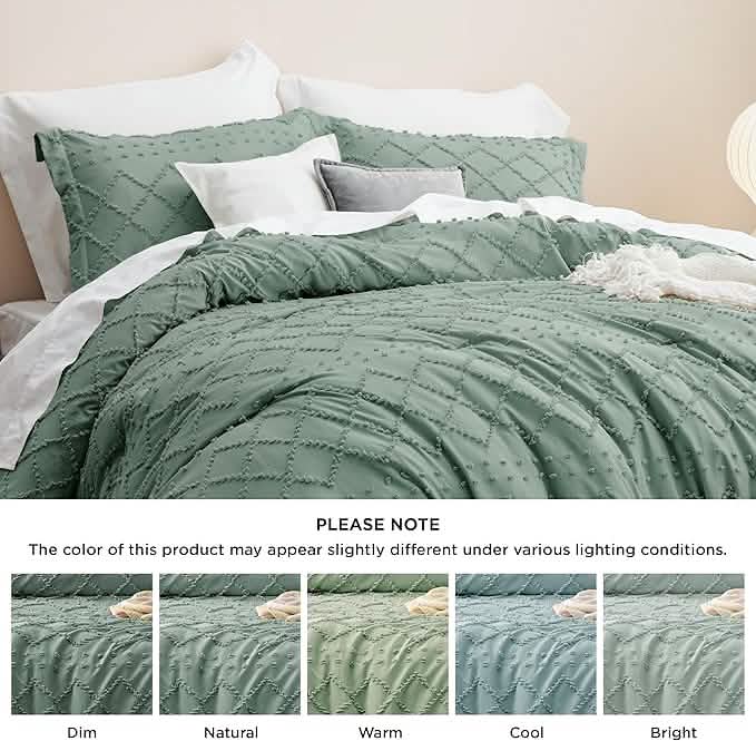Tufted Embroidery Comforter Set