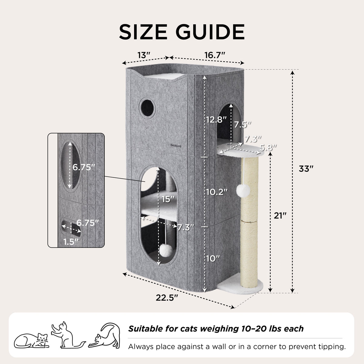 Cat Beds for Indoor Pet Cat House