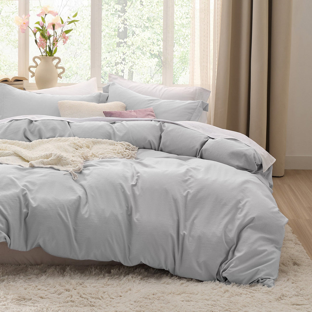 Ultra Soft Hypoallergenic Microfiber Duvet Cover Set