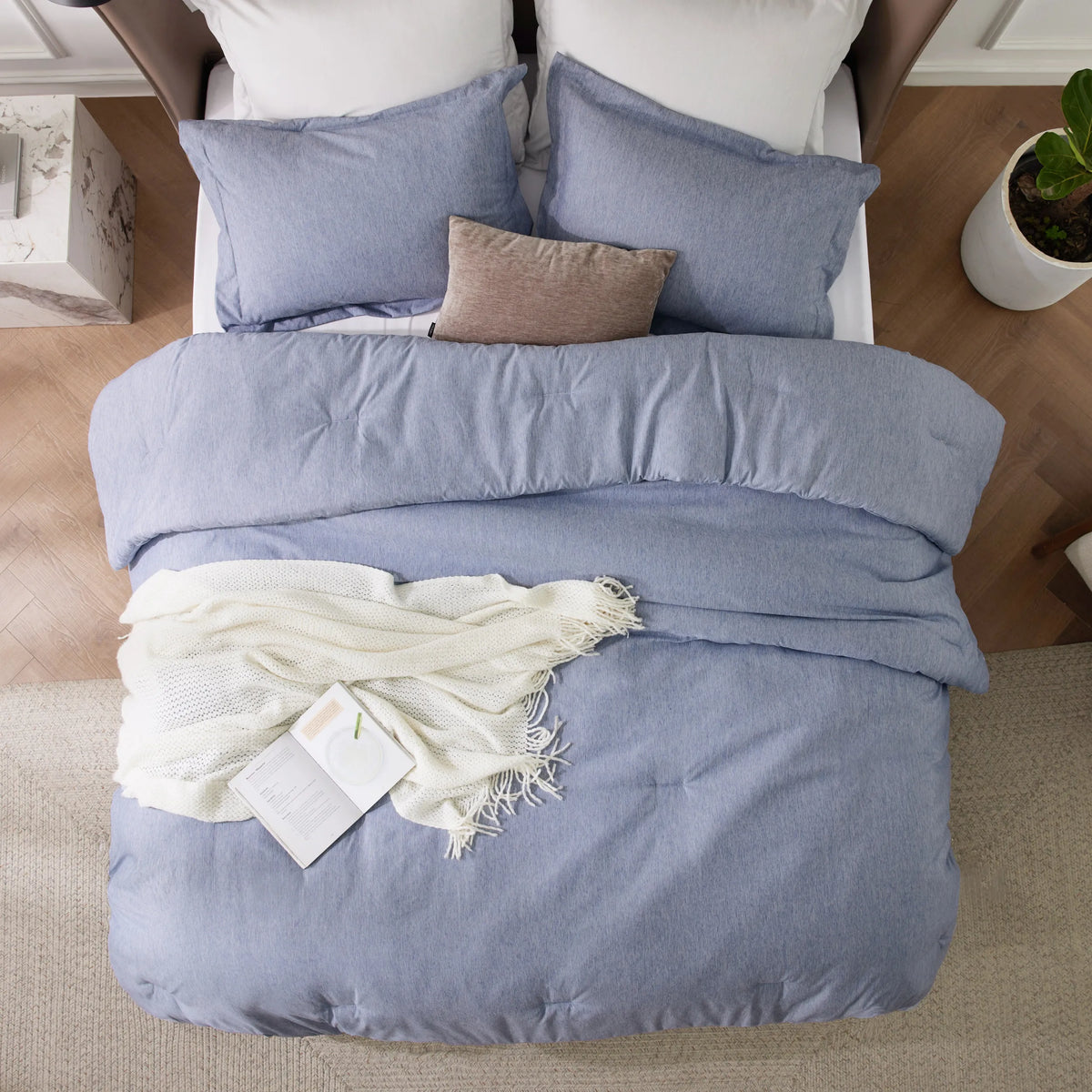 Cationic Dye Comforter Set 100gsm