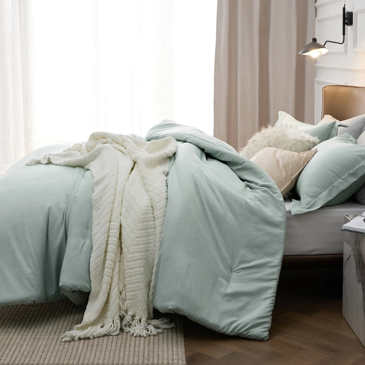 Cationic Dye Comforter Set 100gsm