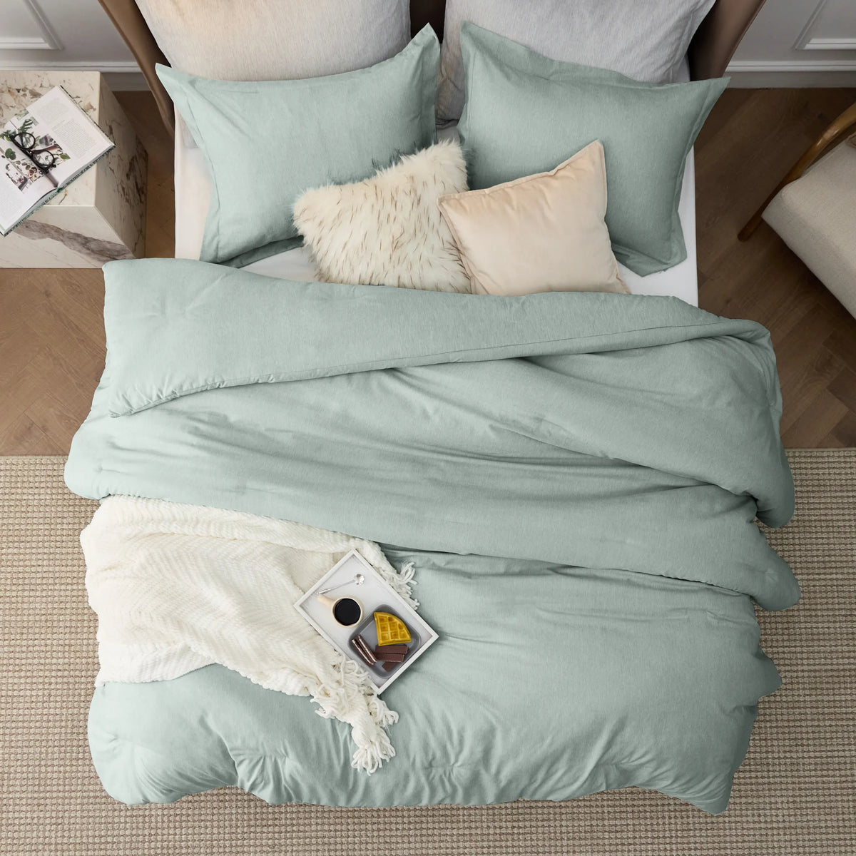Cationic Dye Comforter Set 100gsm