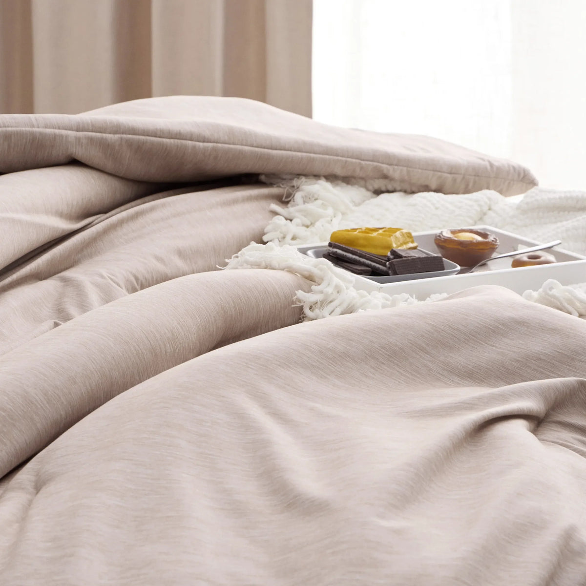 Cationic Dye Comforter Set 100gsm