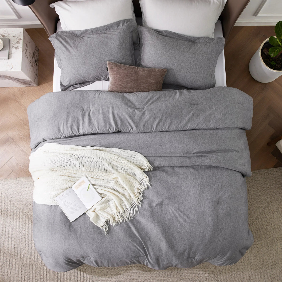 Cationic Dye Comforter Set 100gsm
