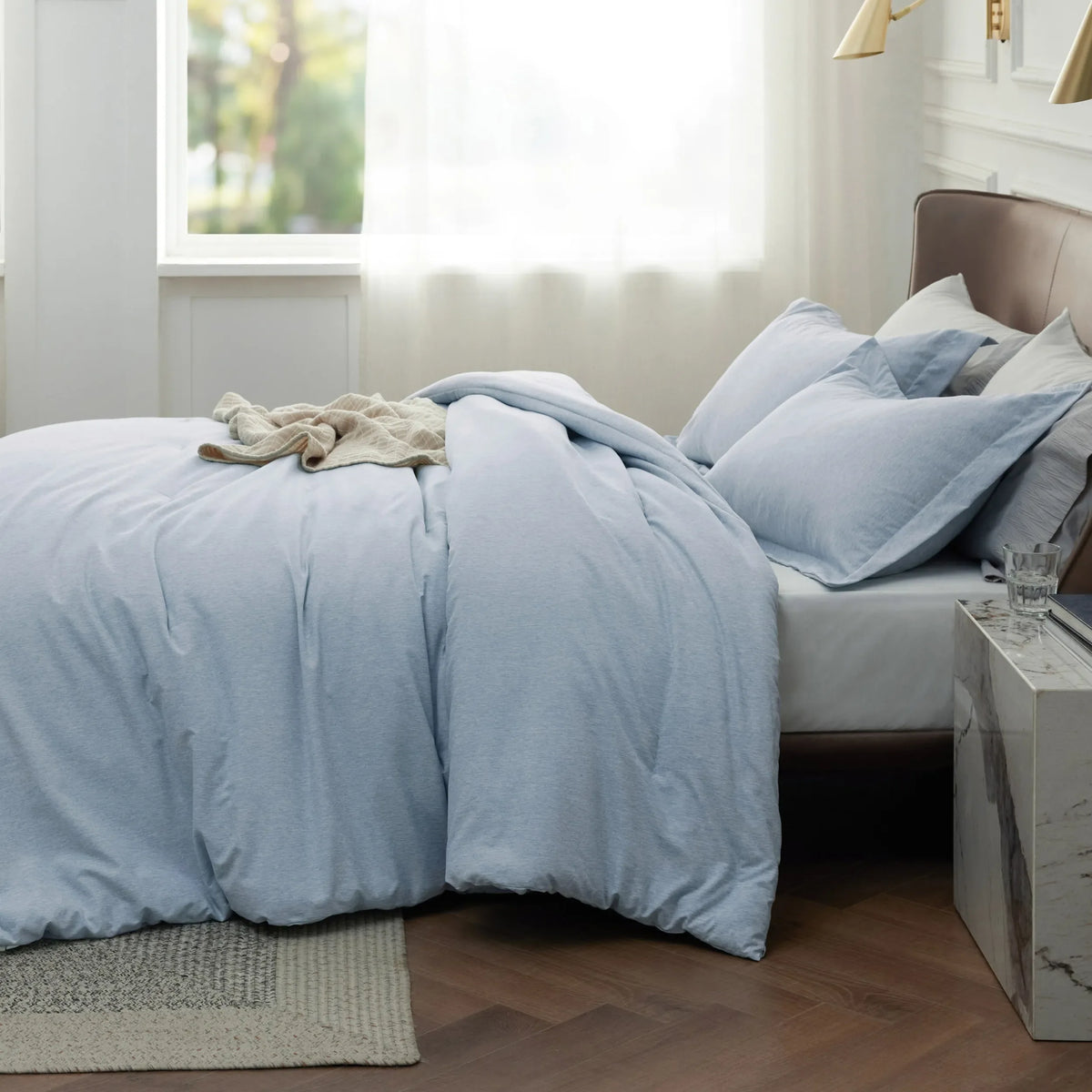 Cationic Dye Comforter Set 100gsm