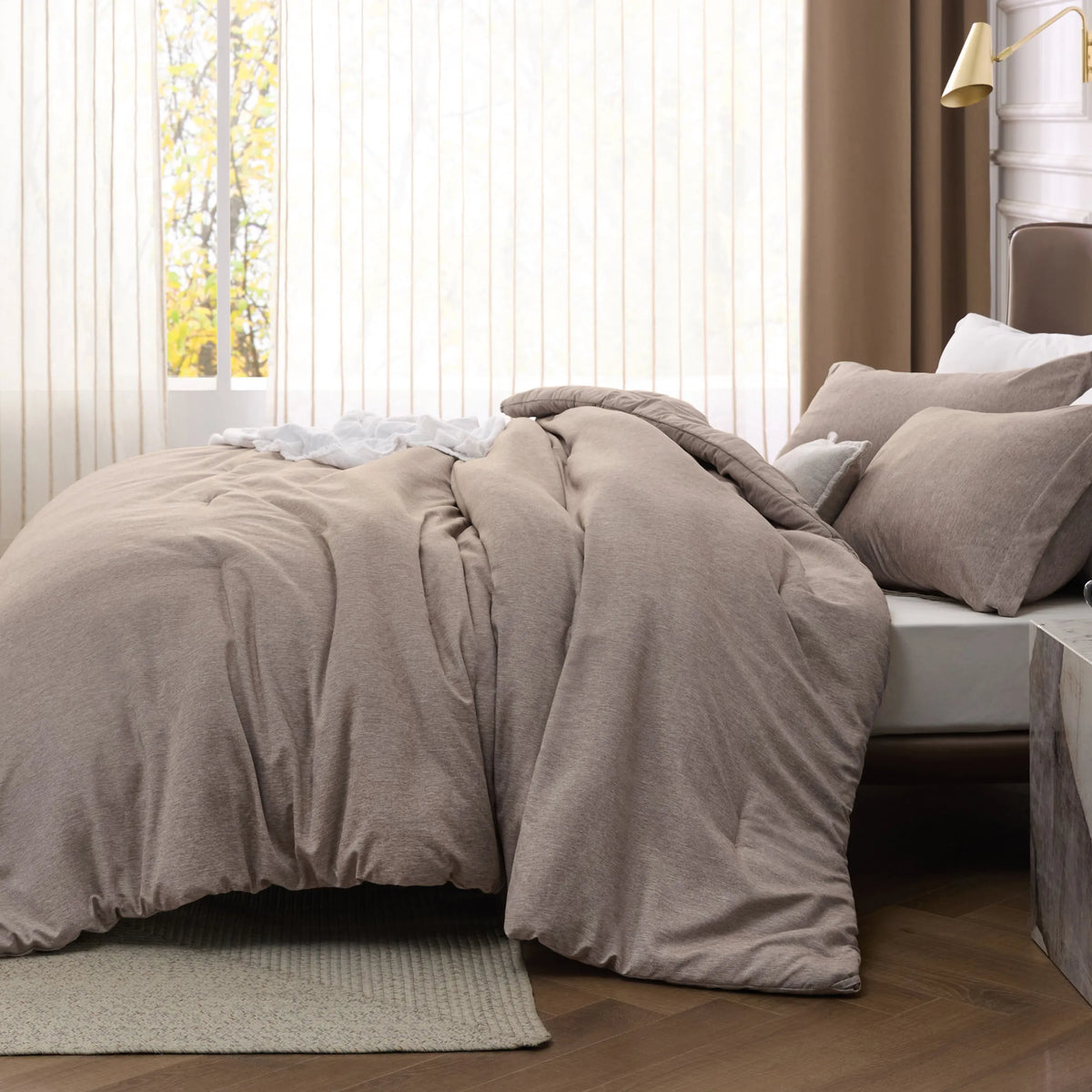 Cationic Dye Comforter Set 100gsm