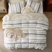 Cotton Boho Waffle Weave Duvet Cover Set